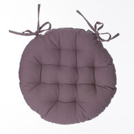 Coxim redondo taupe em algod&atilde;o 38cm