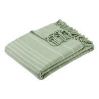 Manta ANJALI verde em algod&atilde;o