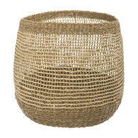 Cesto redondo AJOURE castanho 43x45cm