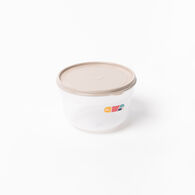 Caixa hermética redonda bege 2,4l
