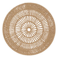 Prato decorativo em corda bege SEA VIEW 76cm,  Prato decorativo em corda bege SEA VIEW 76cm