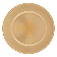 Prato marcador decorativo dourado 33cm