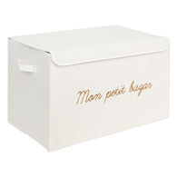 Caixa de arrumação FERME bouclet branca