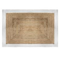 Tapete juta branco 120x170cm