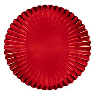 Prato marcador concha vermelho 33cm