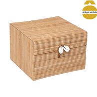 Caixa tropiques em bambu 12x19x17cm