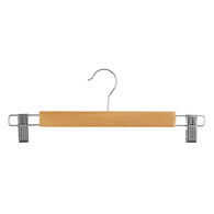 Conjunto de 3 cabides em madeira com pin&ccedil;as