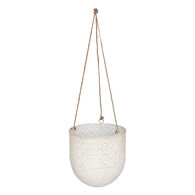 Vaso suspenso TINO em metal branco 40cm