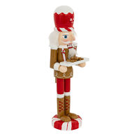 Figura de soldado de chumbo com bolacha de gengibre 7x6x25cm
