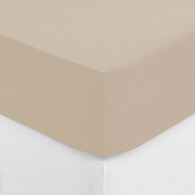 Lençol ajustável bege 90x190cm,  Lençol ajustável bege 90x190cm