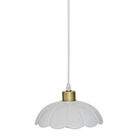 Candeeiro de teto BRUNA branco em cer&acirc;mica 23cm