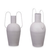 Jarra de lat&atilde;o cinza claro 45cm