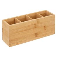 Organizador em bambu para casa de banho