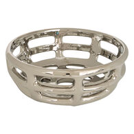 Centro de mesa SKY prateado em poliresina,  Centro de mesa SKY prateado em poliresina