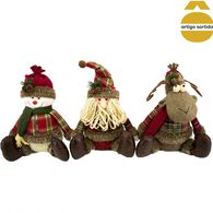 Boneco de natal decorado 34cm