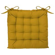 Coxim ocre em algodão 38x38cm,  Coxim ocre em algodão 38x38cm