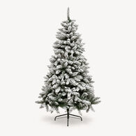 &Aacute;rvore de natal SNOW LORD verde com 280 leds e neve 180cm