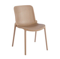 Cadeira BARI bege sem bra&ccedil;os