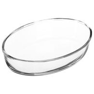 Travessa de vidro oval 26x18cm,  Travessa de vidro oval 26x18cm