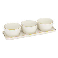 Conjunto de 3 ta&ccedil;as para aperitivos ARYA