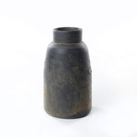 Jarra preta areia em cer&acirc;mica 30cm