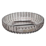 Saboneteira GLASS cinza em vidro,  Saboneteira GLASS cinza em vidro