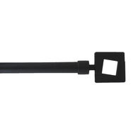 Kit varão extensível preto 120-210cm,  Kit varão extensível preto 120-210cm