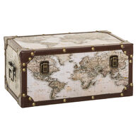 Baú decoração mundo ANZO 29x57cm