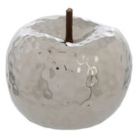 Ma&ccedil;&atilde; decorativa prateada 14cm