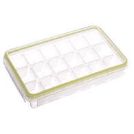 Cuvette 18 cubos gelo cinza com tampa,  Cuvette 18 cubos gelo cinza com tampa