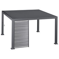 Persiana para pérgola ÉVORA cinza escuro 1,3m,  Persiana para pérgola ÉVORA cinza escuro 1,3m