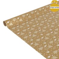 Rolo de papel de embrulho efeito metalizado 200cm