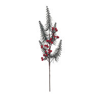 Haste bagas com mini pinheiros 75cm