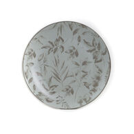Prato raso BLOOM verde de cer&acirc;mica 26,5cm