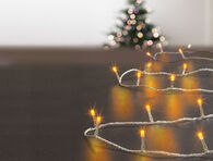 Série luminosa de natal branco quente 500 leds 50m