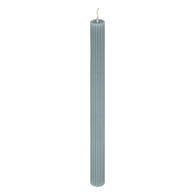Vela DEMI estriada azul orage para candelabro 26cm