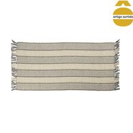 Passadeira FLOW 100% algod&atilde;o reciclado 60x120cm