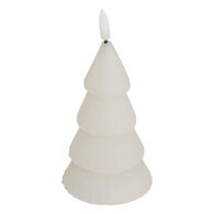 Vela &aacute;rvore de natal led branco 15,5cm