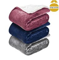 Manta SHERPA flanela 120x160cm
