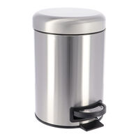 Balde wc cromado soft close em metal