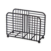 Suporte para guardanapos preto em metal