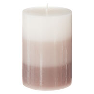 Vela perfumada tricolor baunilha b&aacute;sica