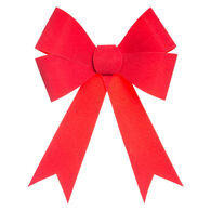 Laço decorativo vermelho efeito veludo