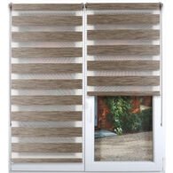 Estore em tecido transl&uacute;cido castanho 117x180cm