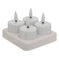 Conjunto de 4 velas tealight led AITOR branco