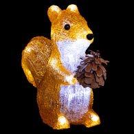 Figura de esquilo luminosa 19x20cm