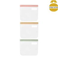 Conjunto De 2 Sacos Com Abertura Fácil Em Plástico