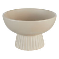 Ta&ccedil;a CHAYA bege em cer&acirc;mica 14x22x22cm