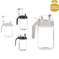 Galheteiro De Vidro Doseador Com Tampa 600ml