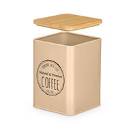 Lata bege para caf&eacute;